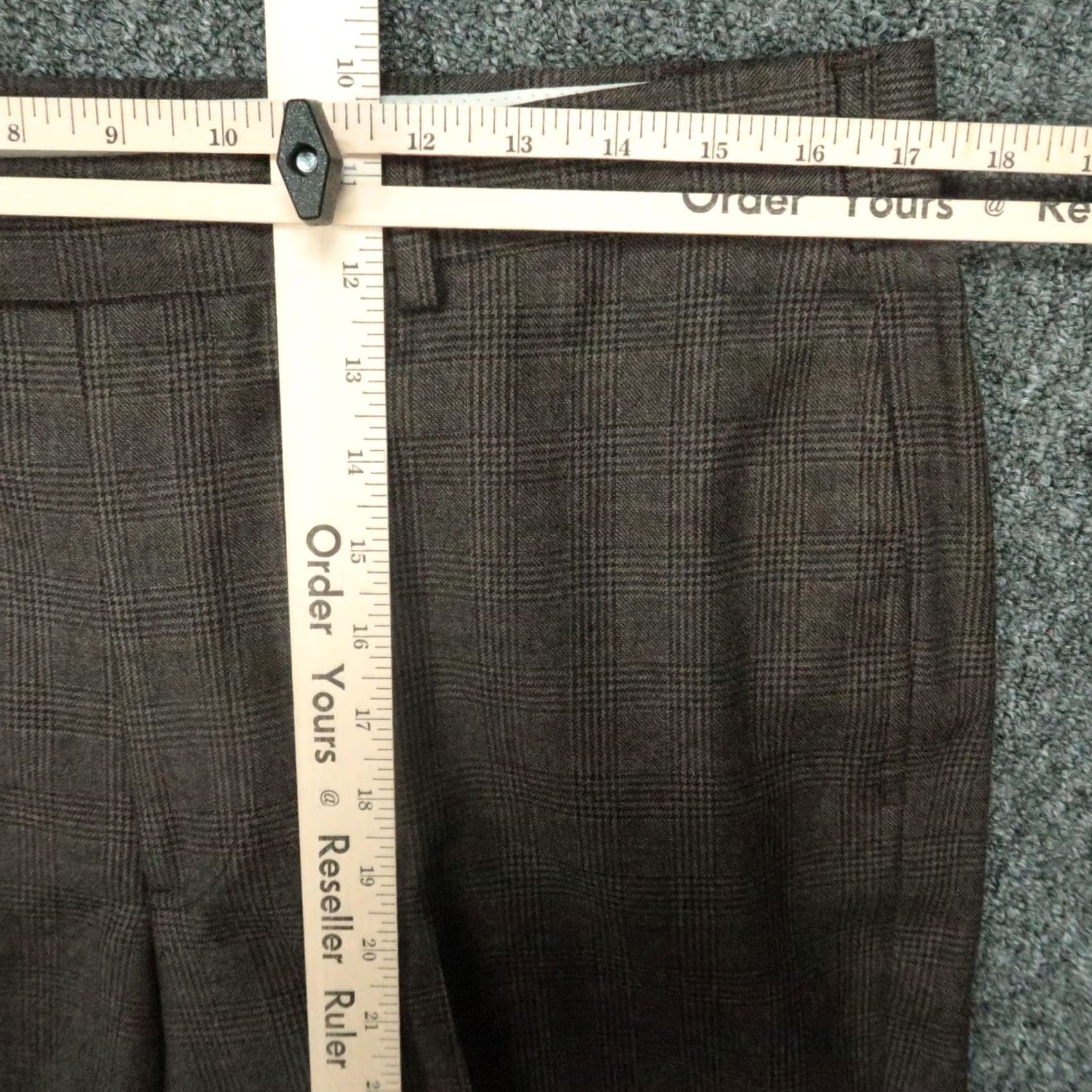 Brooks Brothers Brooks Brothers Pants Mens 35x32 Brown Glen Plaid Wool 346 Flat Front Lined Size US 35 - 7 Thumbnail