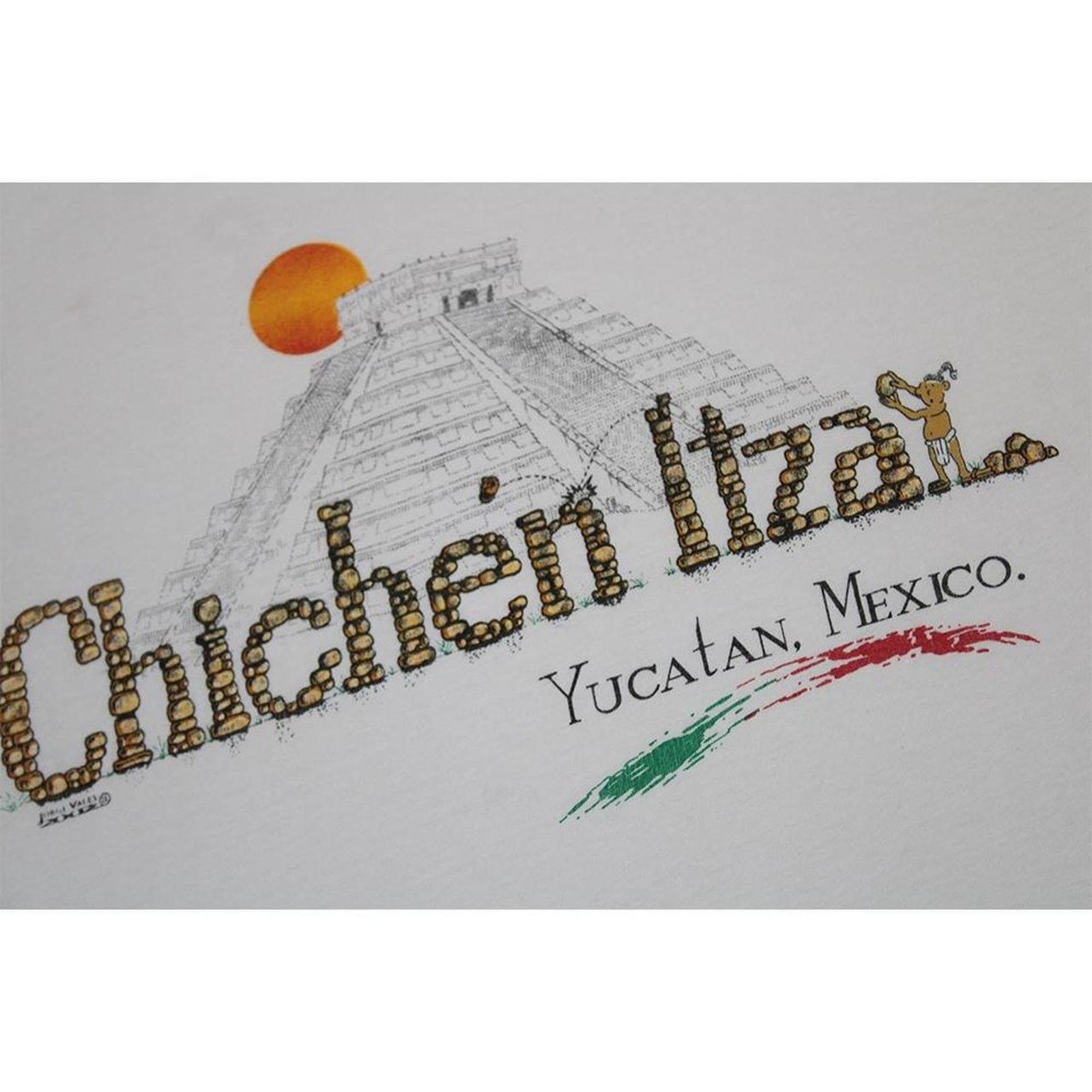 Vintage Vintage 2000's Yucatan Mexico White Graphic tee Size US M / EU 48-50 / 2 - 5 Thumbnail