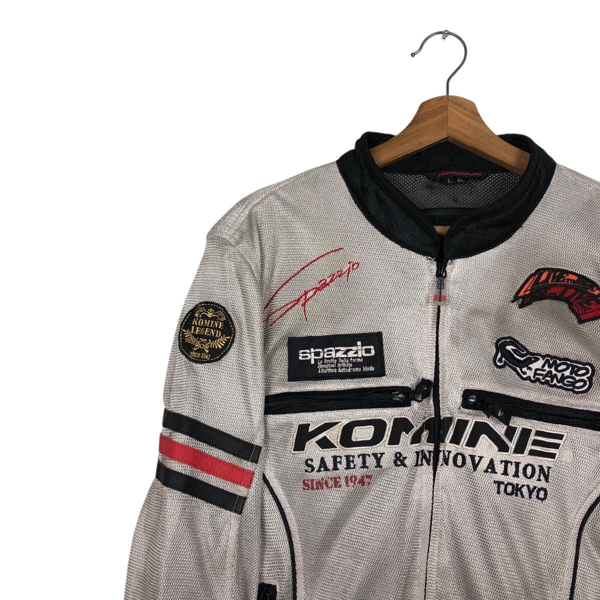 Japanese Brand 📌Vintage Racing Bomber Jacket Komine Kadoya Big Logo Size US XL / EU 56 / 4 - 8 Thumbnail