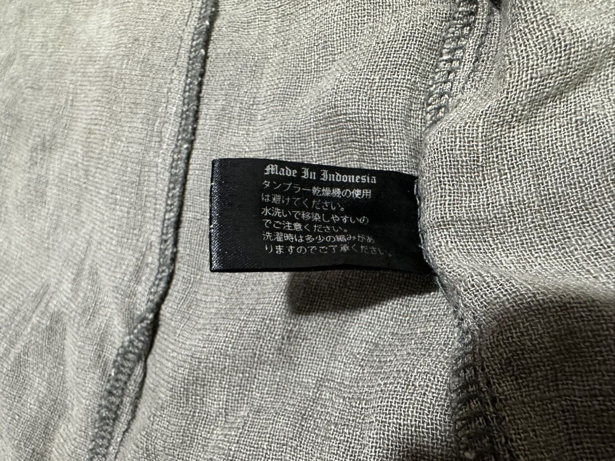 14th Addiction 🔥Rare Y2K Archived 14th Addiction Raw Linen Cardigan Hoodie Size US L / EU 52-54 / 3 - 12 Thumbnail