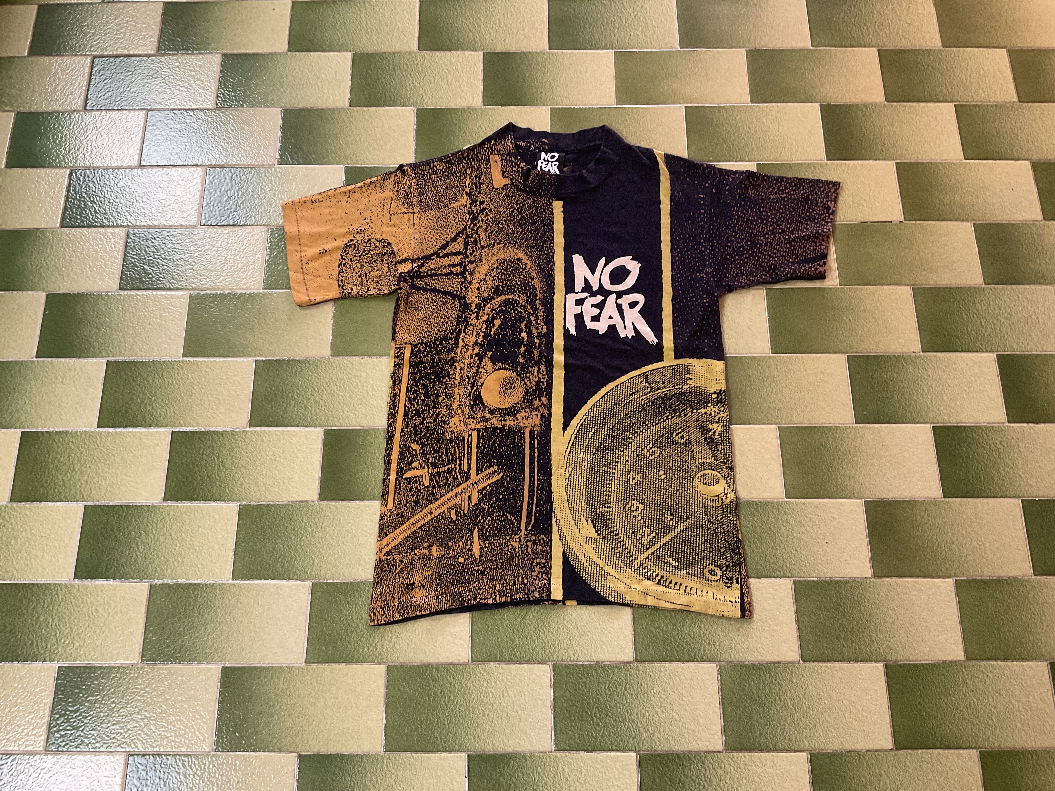 No Fear Vintage 90s No Fear All Over Print T-Shirt 2 Sided Print Size US S / EU 44-46 / 1 - 1 Thumbnail