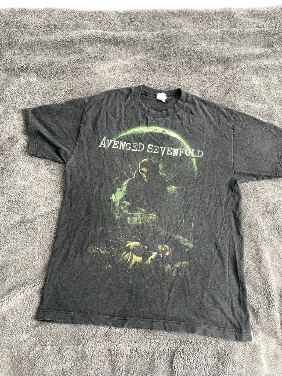 Band Tees × Vintage Vintage 90s 2000s OG Avenged Sevenfold Black T-Shirt Size US L / EU 52-54 / 3 - 1 Thumbnail