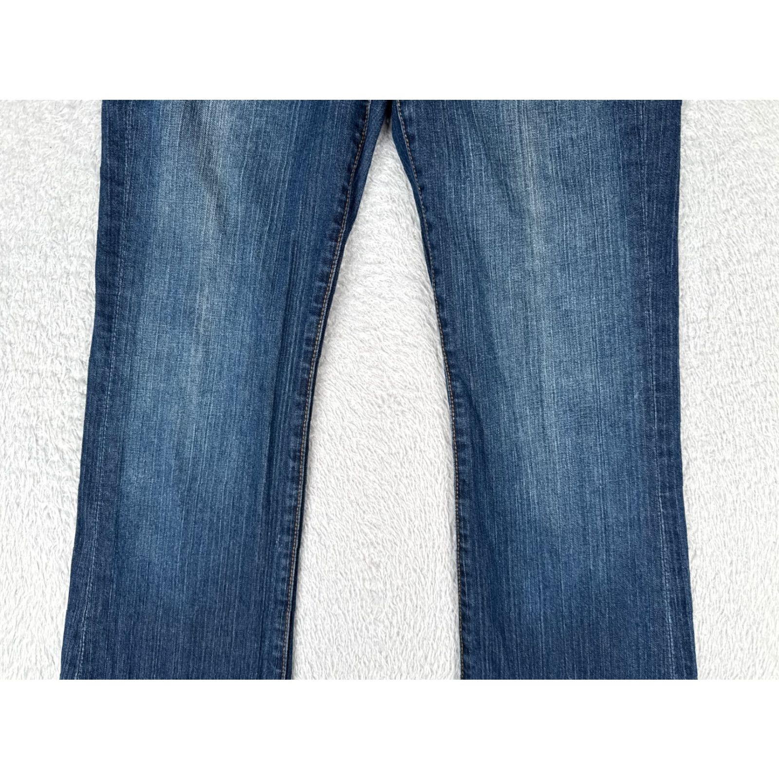 Vintage Seven7 Jeans Women Bootcut Low Rise 30 Blue Denim 32x31 Slim Bling Size 30" / US 8 / IT 44 - 3 Thumbnail