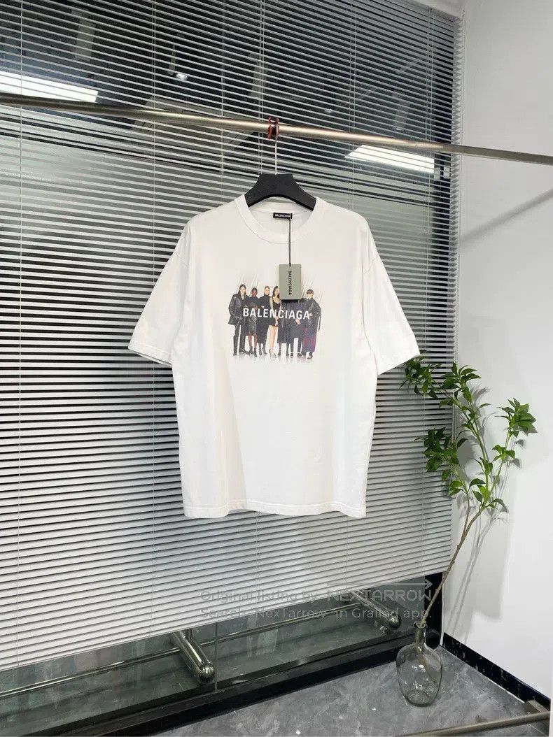 Balenciaga Balenciaga Band model portrait, short-sleeved, loose fit, Size US L / EU 52-54 / 3 - 1 Thumbnail