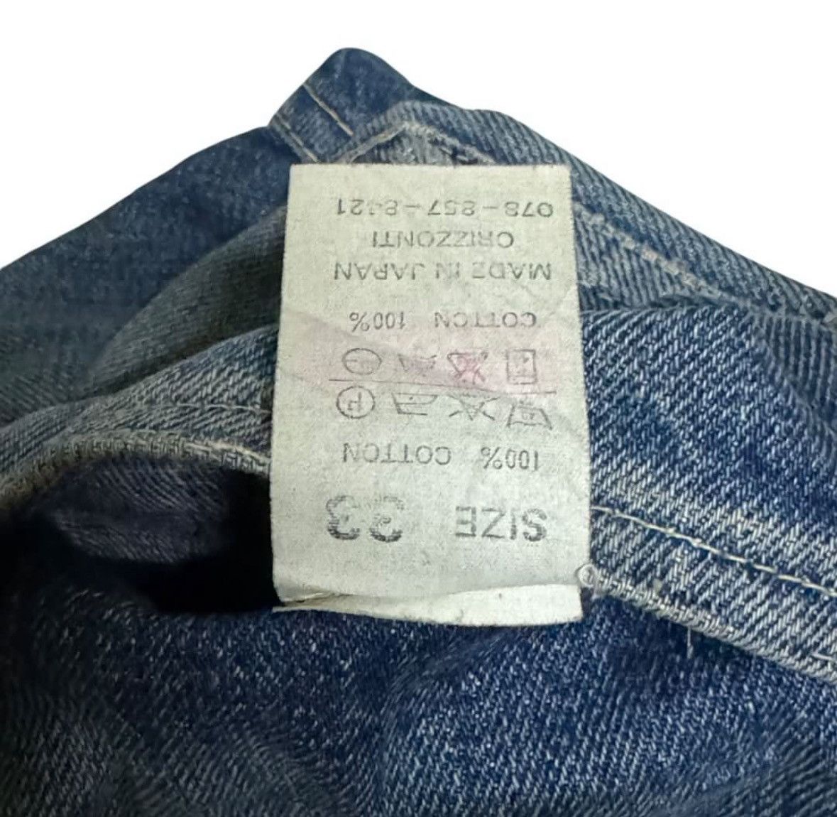 Other Denime Japanese Brand Distressed Selvedge Jeans Size US 33 - 10 Thumbnail