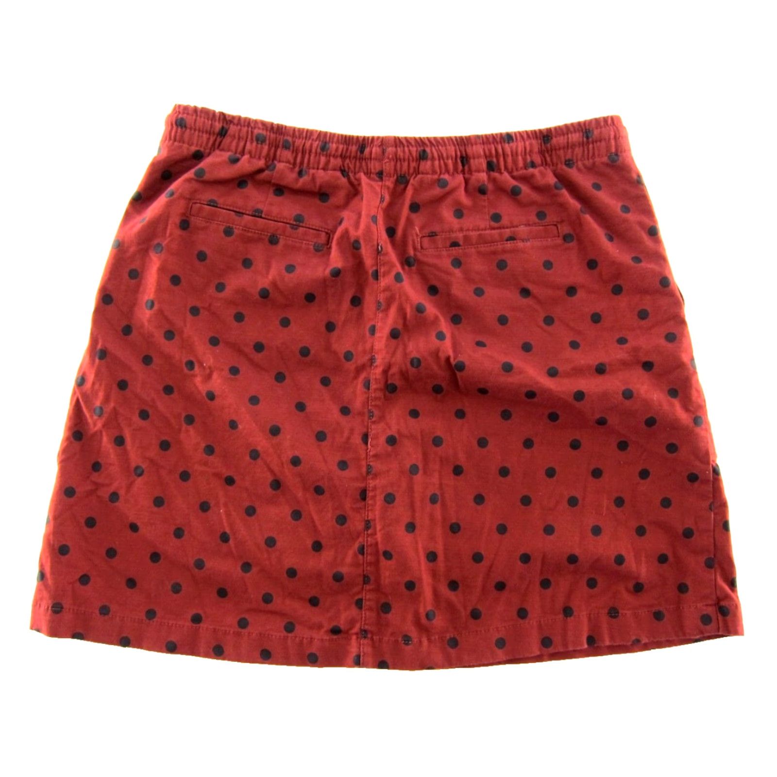 Lands' End Lands' End Red Black Polka Dot Pocket Skort Built in Shorts Women 12 Size 34" / US 12 / IT 48 - 2 Thumbnail