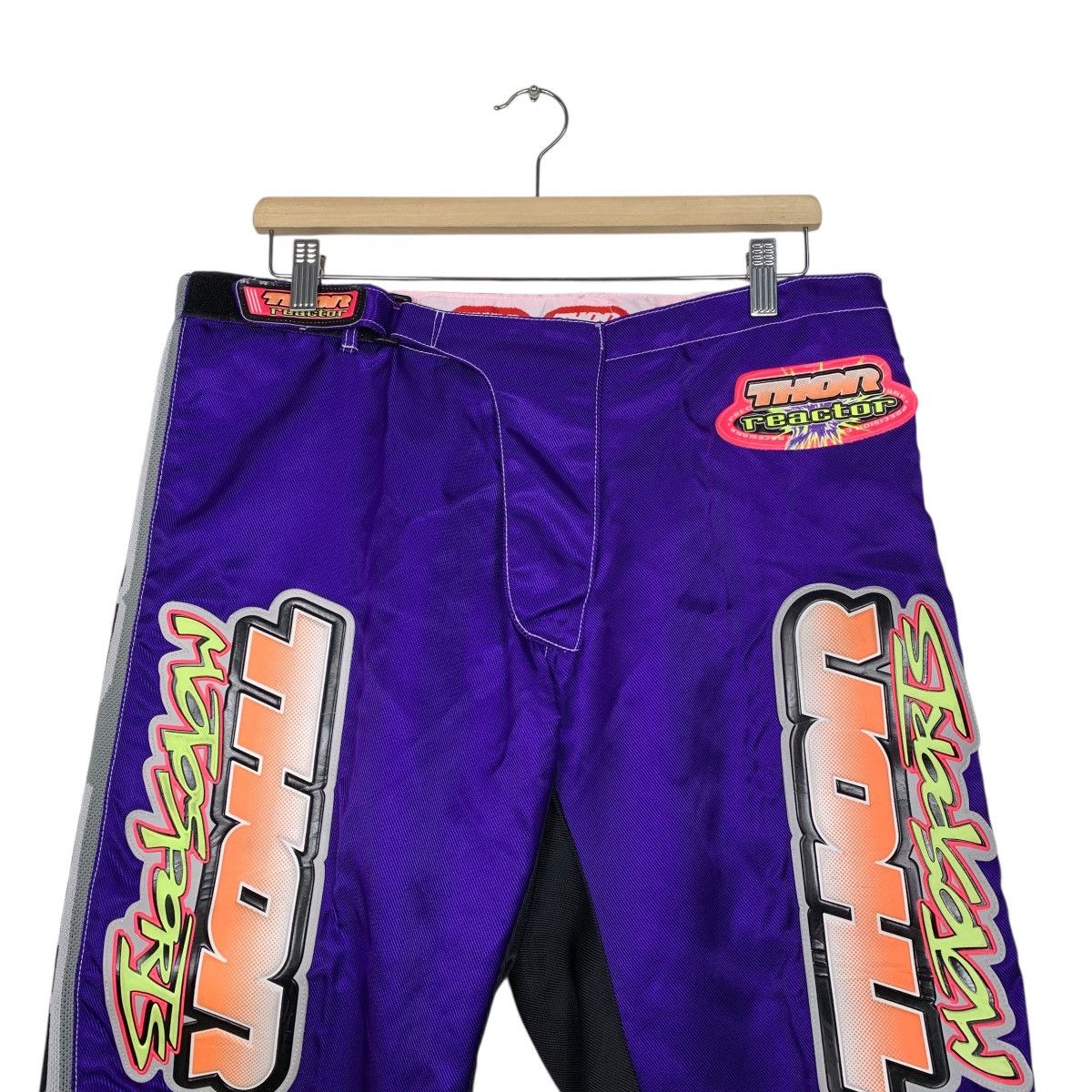 Other Vintage 90s Thor Reactor Motorcross Racing Pants Size US 34 / EU 50 - 2 Thumbnail