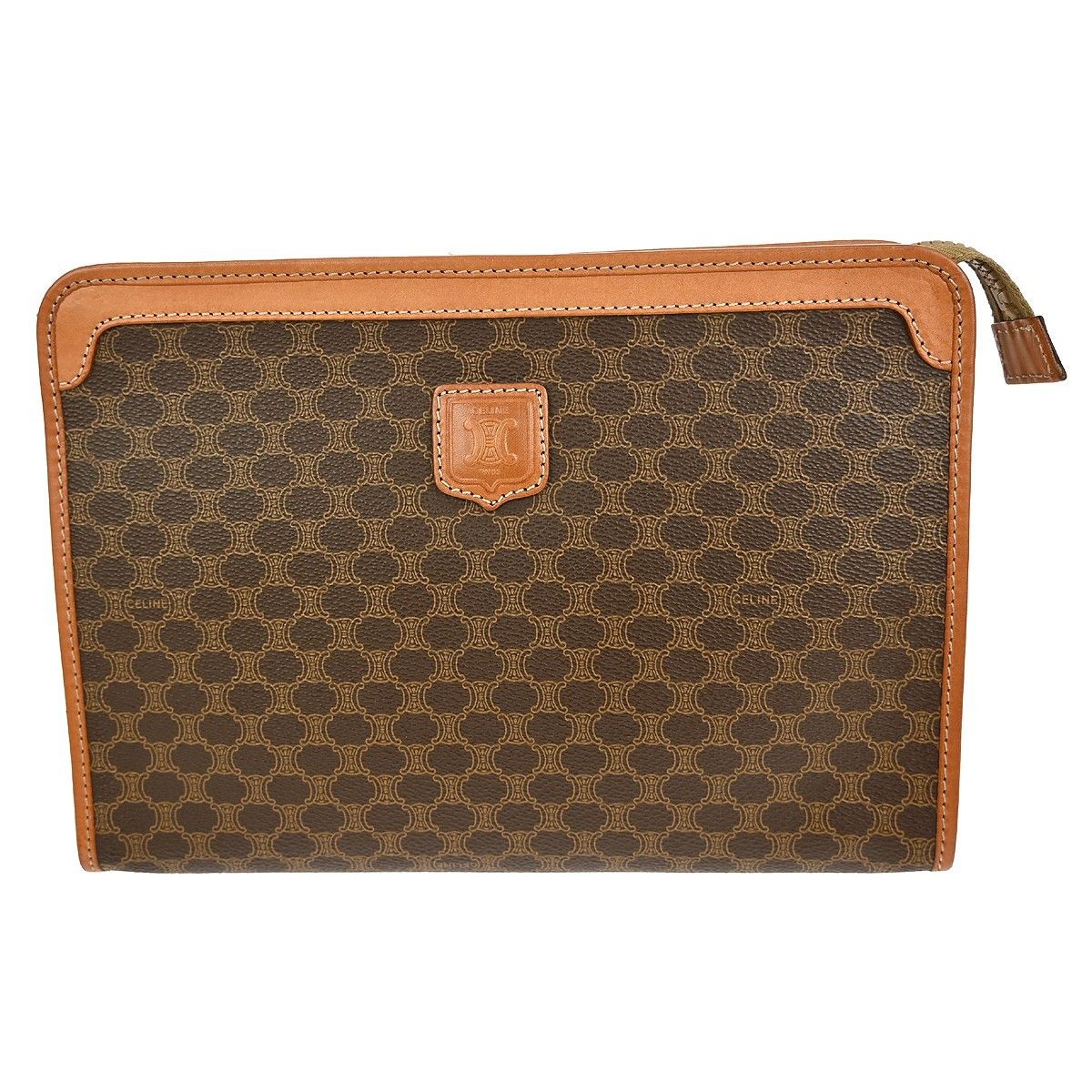 Celine Celine Macadam Pochette Canvas and Leather Size ONE SIZE - 1 Thumbnail
