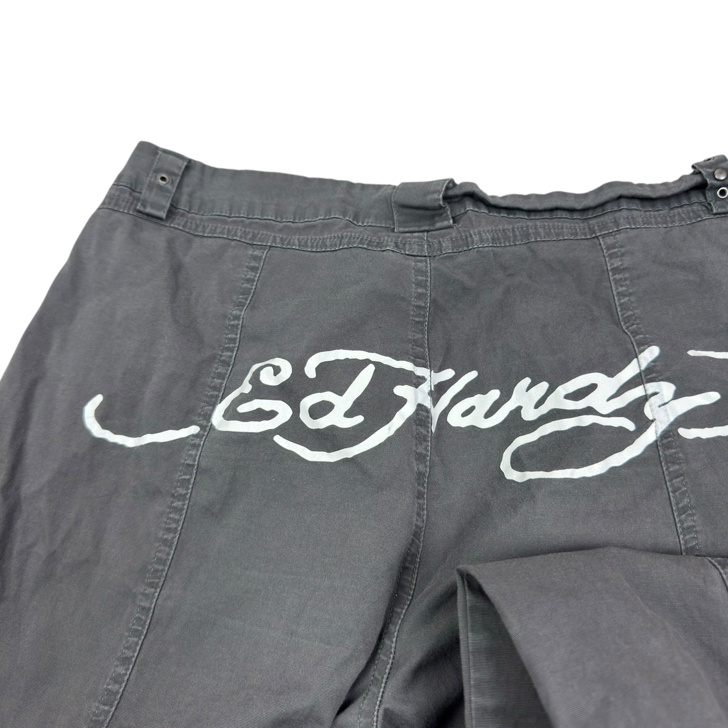 Ed Hardy Ed Hardy X Urban Outfitters Women's Gray Cotton Cargo Pant S Size 30" / US 8 / IT 44 - 6 Thumbnail