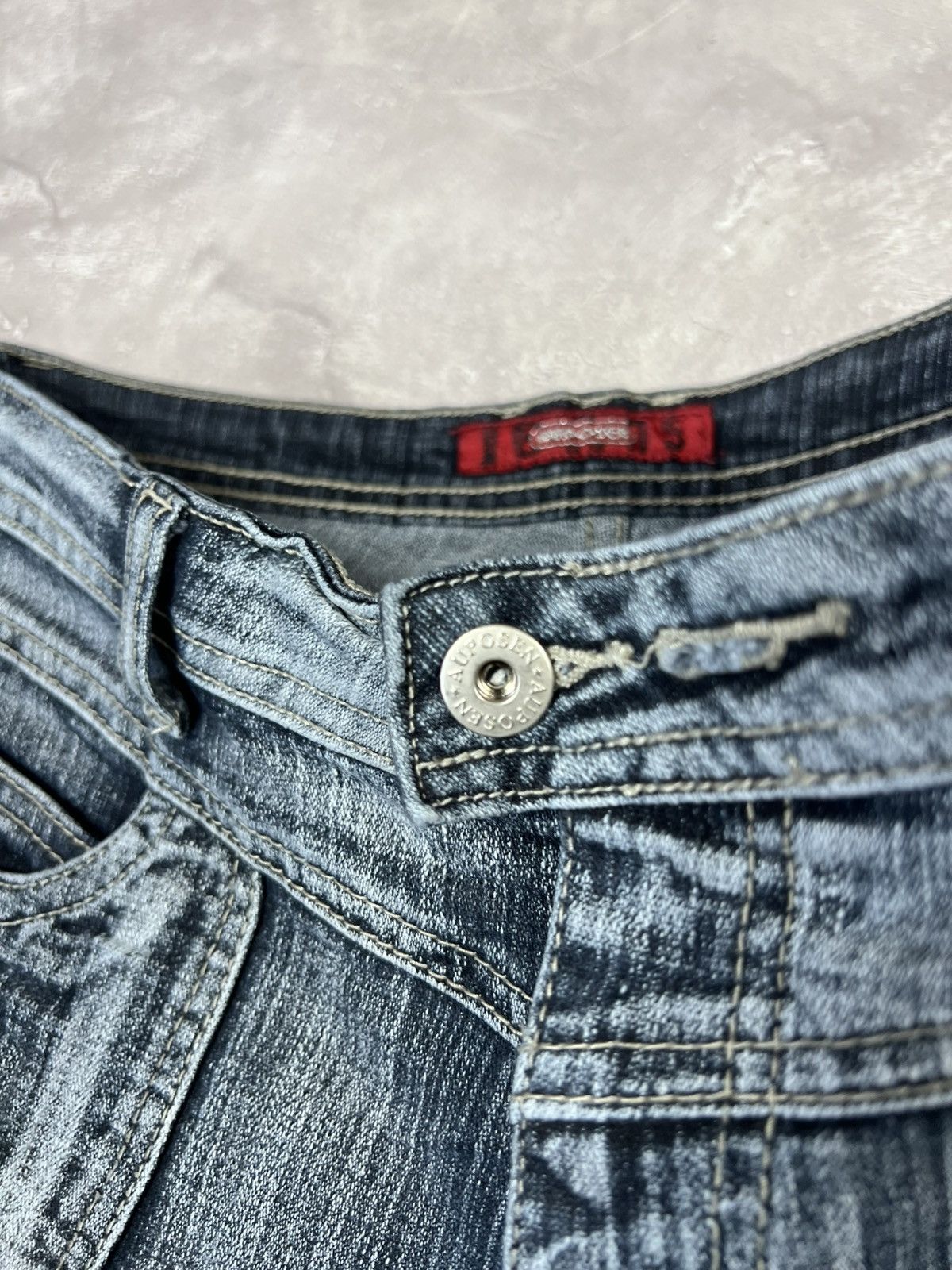 Other VINTAGE Flared IfSixWasNine Style Fade Distressed Pants Size 36" / US 14 / IT 50 - 5 Thumbnail