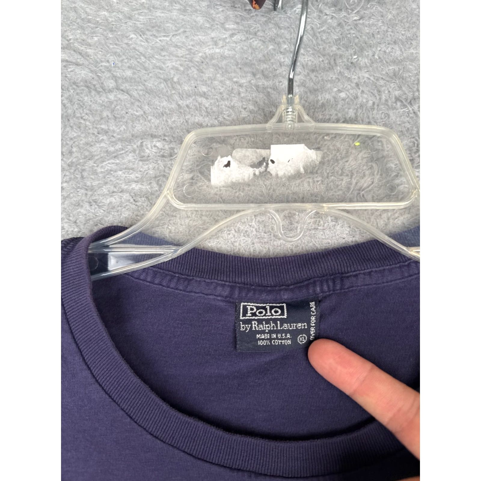Ralph Lauren Polo Ralph Lauren Shirt Adult XL Blue 100% Cotton Crew Neck Pocket Size US XL / EU 56 / 4 - 7 Thumbnail