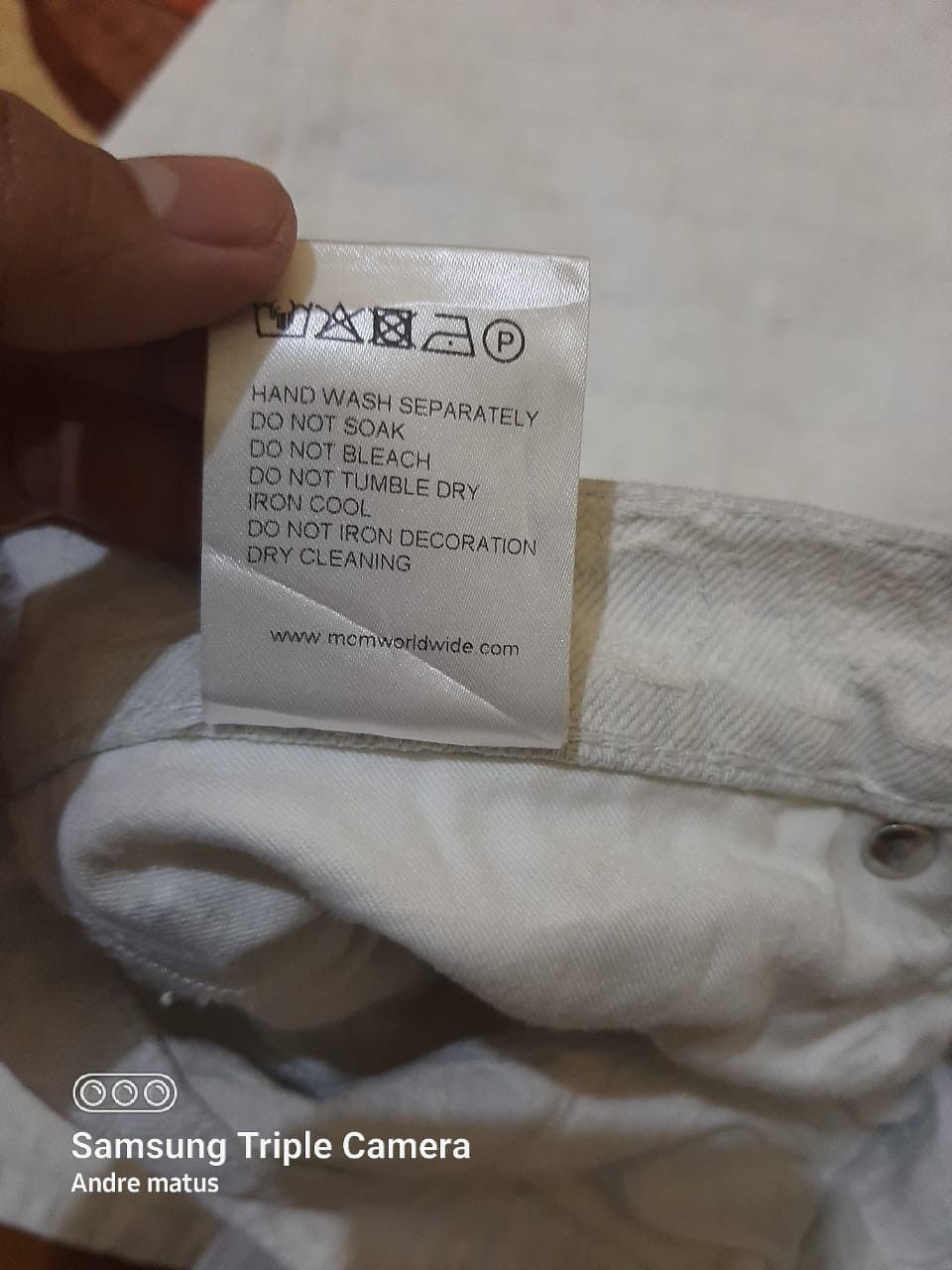 MCM MCM monogram white denim Size US 34 / EU 50 - 4 Thumbnail