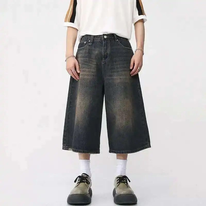 Japanese Brand Wide Leg Baggy Jeans Denim Size US 34 / EU 50 - 5 Thumbnail