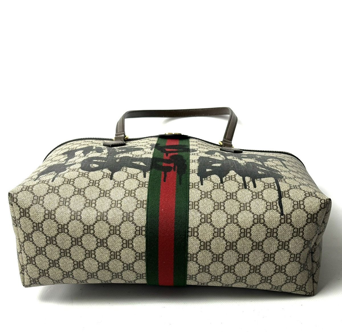 Balenciaga × Gucci Gucci Balenciaga The Hacker Project Grafitti Tote Bag Size ONE SIZE - 5 Thumbnail
