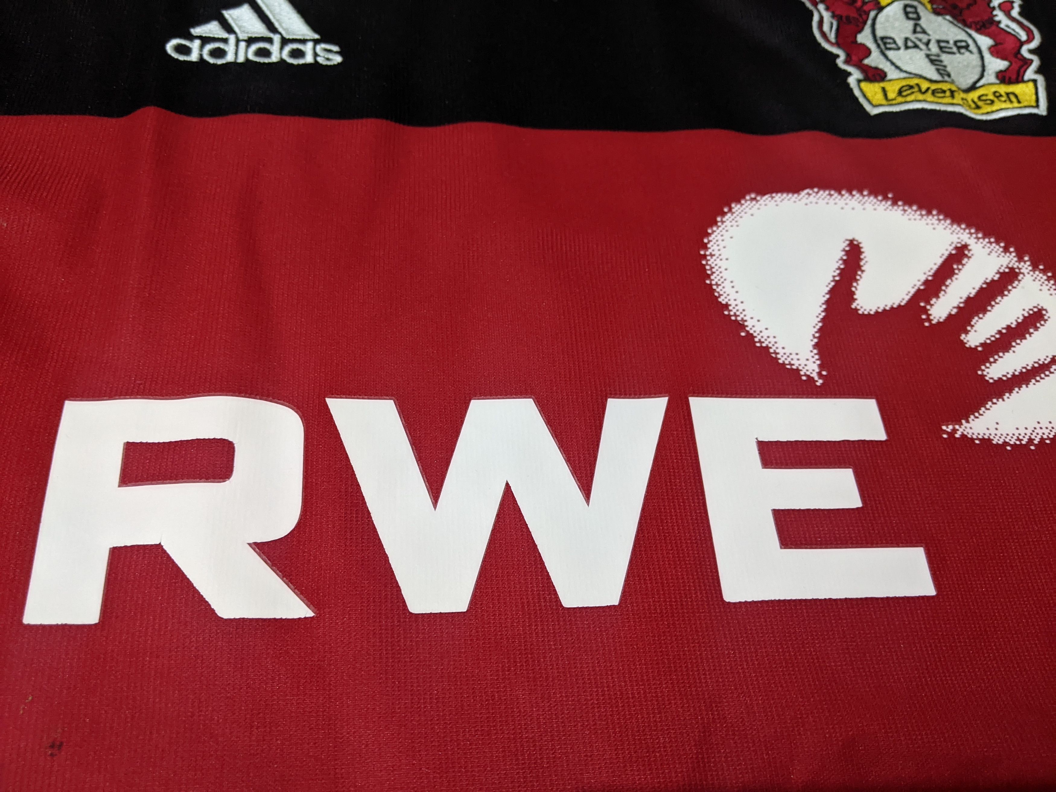 Adidas Bayer Leverkusen 2002 home Berbatov Jersey football shirt Size US L / EU 52-54 / 3 - 10 Thumbnail