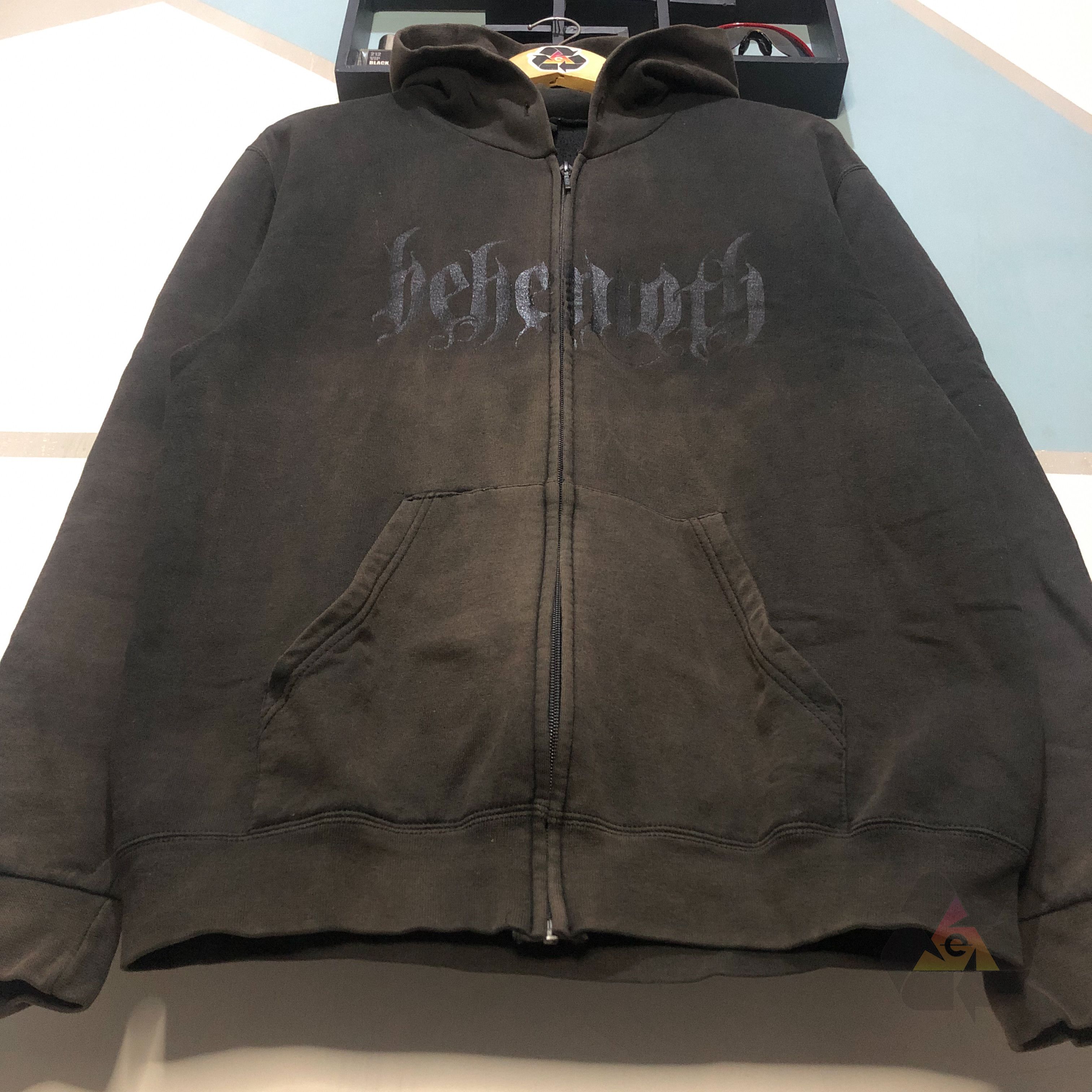 Band Tees RARE Behemoth New Aeon Musick Y2K Zip Hoodie Black On Black Size US L / EU 52-54 / 3 - 4 Thumbnail