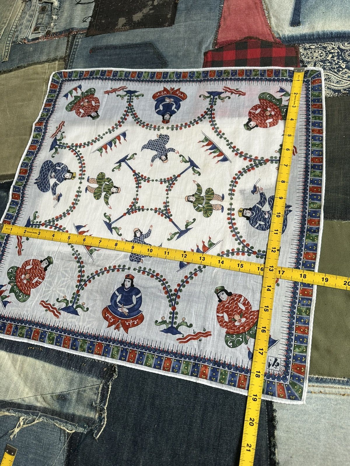 Japanese Brand × Vintage Japanese Art Handkerchief/ Neckerchief/ Bandana Size ONE SIZE - 6 Thumbnail