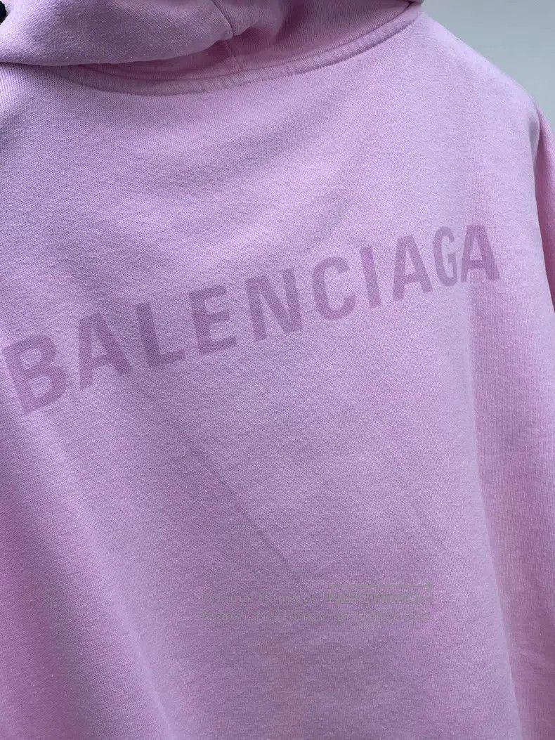 Balenciaga Balenciaga Pink Letter Hooded Sweatshirt Size US S / EU 44-46 / 1 - 3 Thumbnail