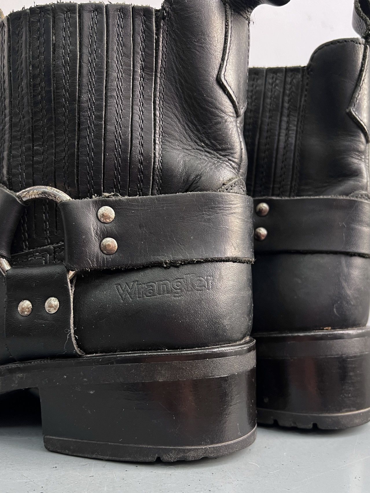 Wrangler Wrangler black leather guidi boots vintage biker style Size US 10 / EU 43 - 7 Thumbnail