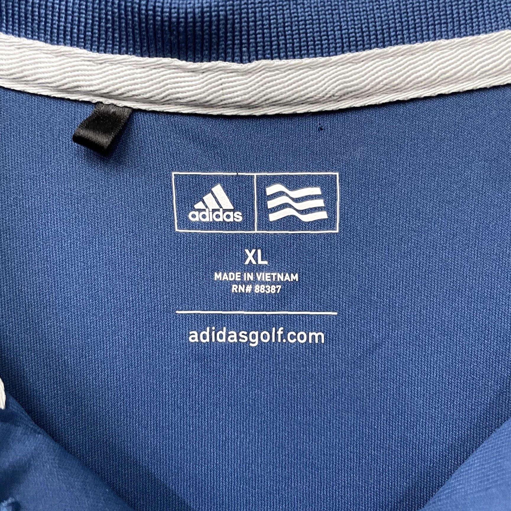 Adidas Adidas Athletic Stretchy Polo Shirt Blue Size XL Mens Size US XL / EU 56 / 4 - 4 Thumbnail