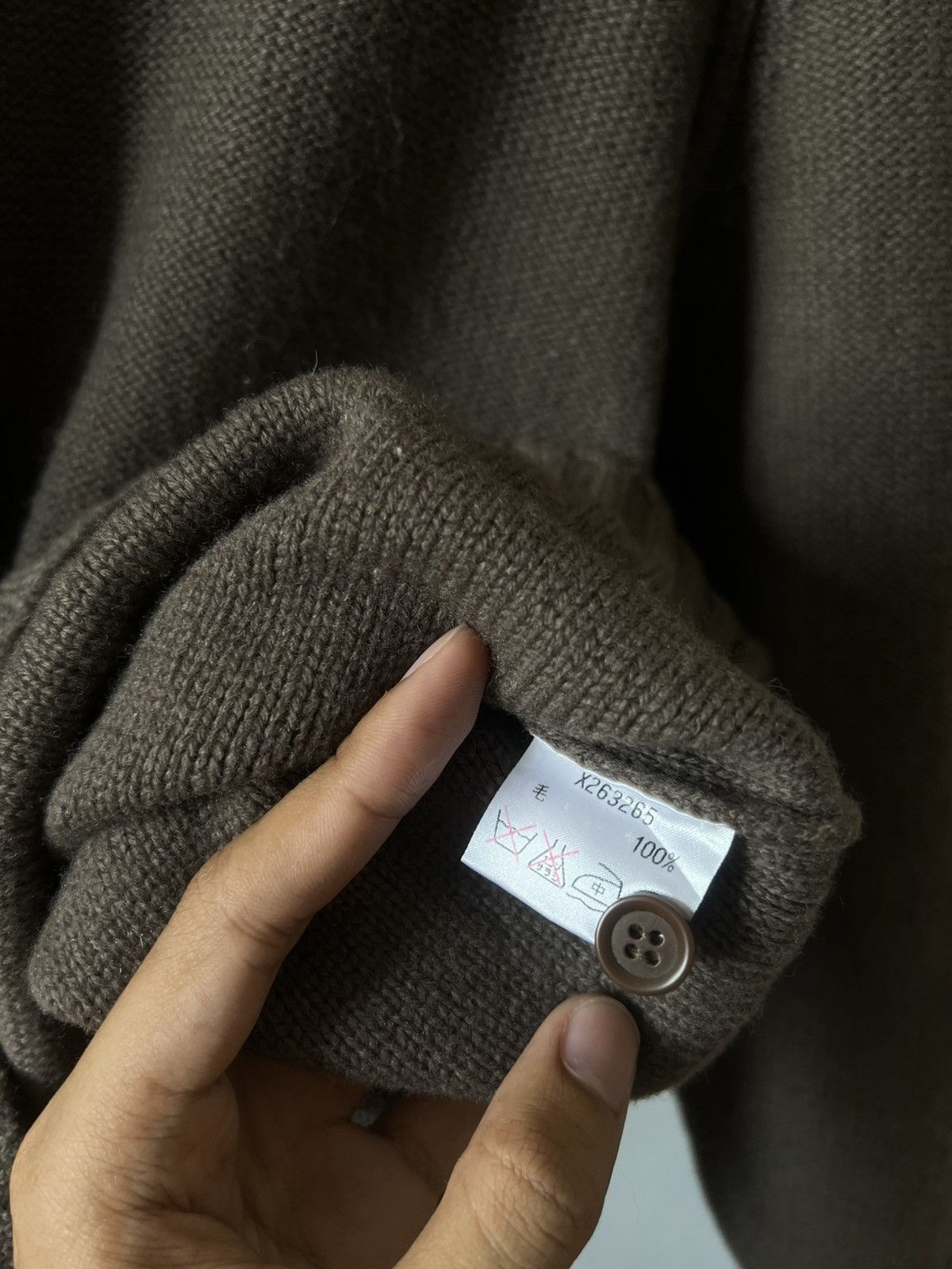 Yohji Yamamoto Vintage 90s Yohji Yamamoto A.A.R Knit Button Up Size US M / EU 48-50 / 2 - 6 Thumbnail