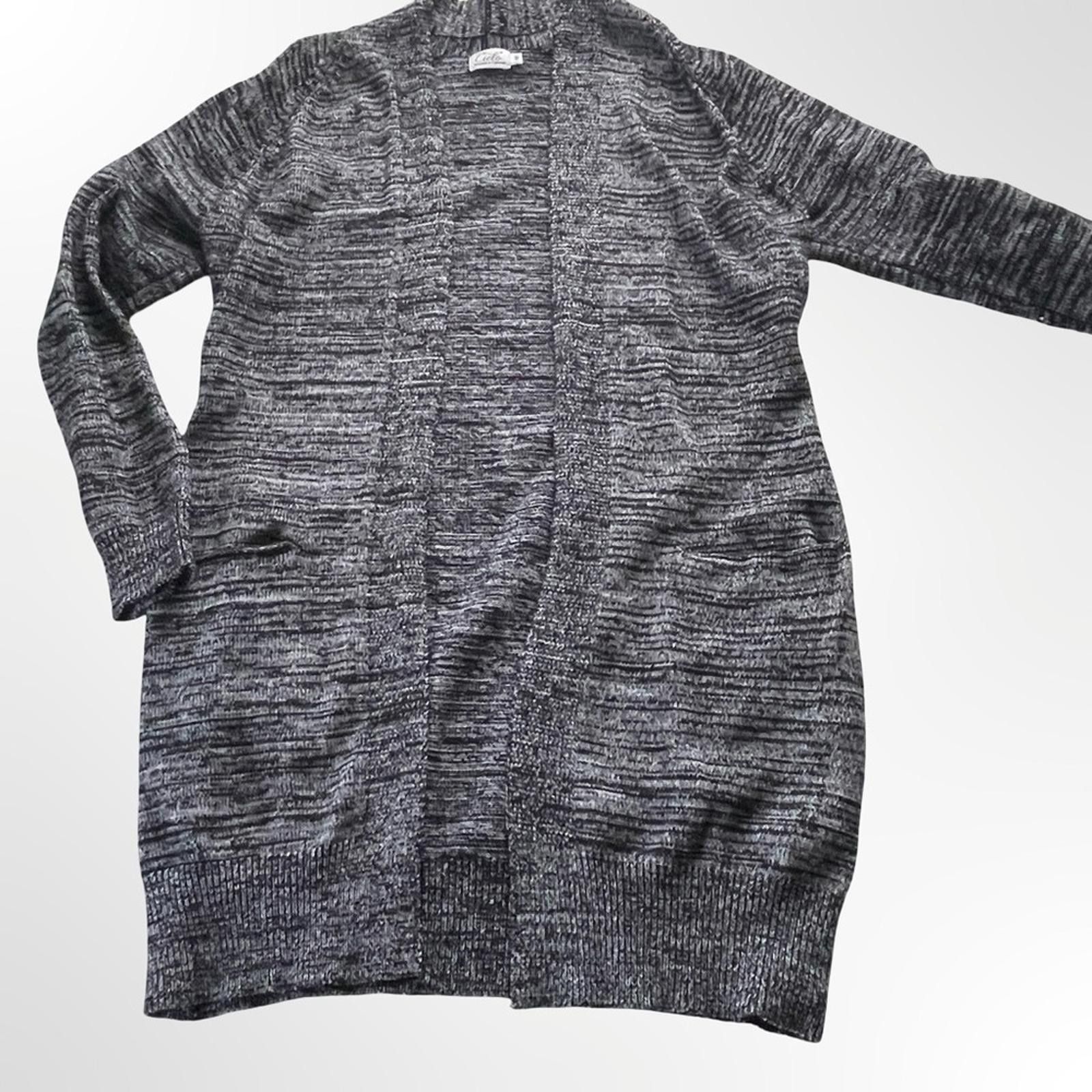 Cote&Ciel Cielo Charcoal Open-Front Cardigan in Medium size Size M / US 6-8 / IT 42-44 - 3 Thumbnail