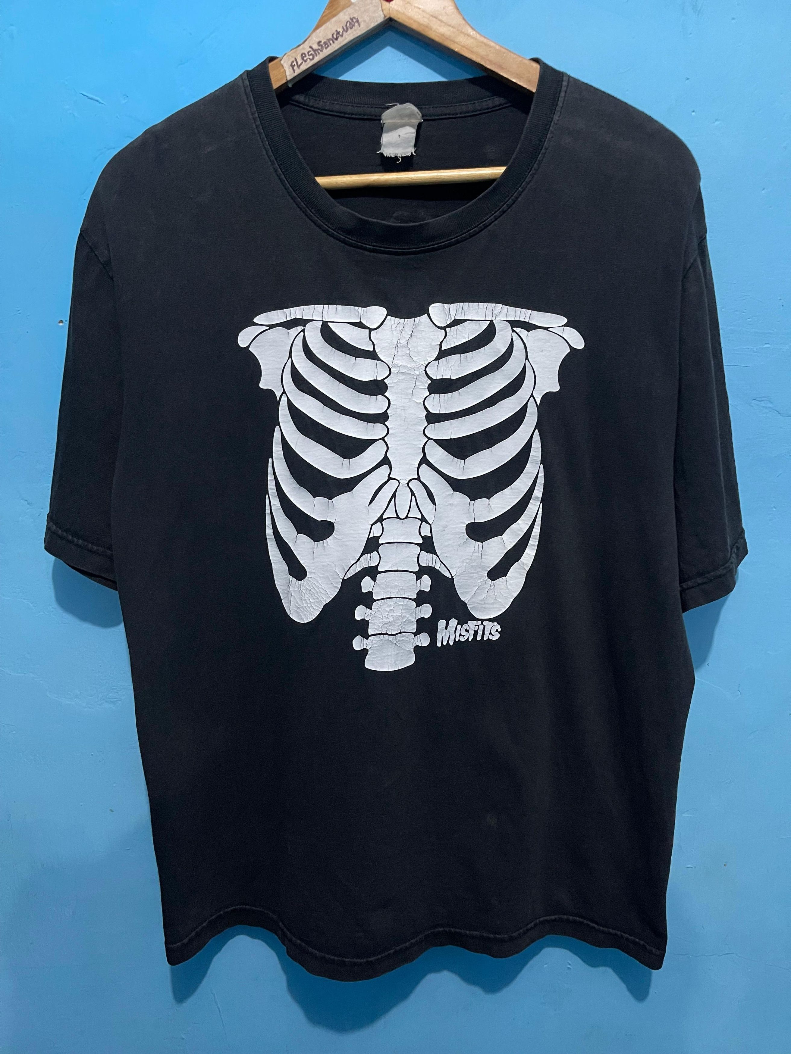 Band Tees Misfits Black Flag Bad Brains Subhumans GBH Samhain Size US L / EU 52-54 / 3 - 1 Thumbnail
