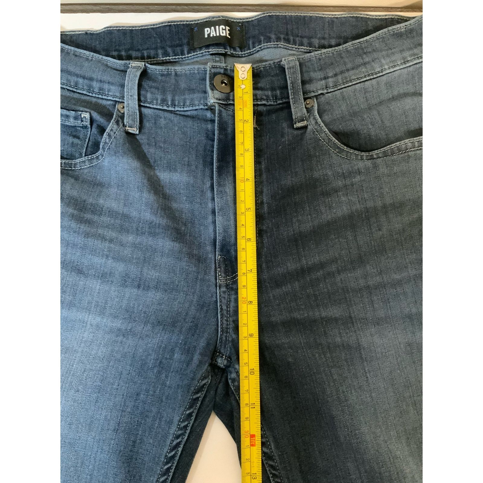 Paige Paige Normandie Birch Mens Straight Fit Jeans Size L USED Size US 30 / EU 46 - 7 Thumbnail