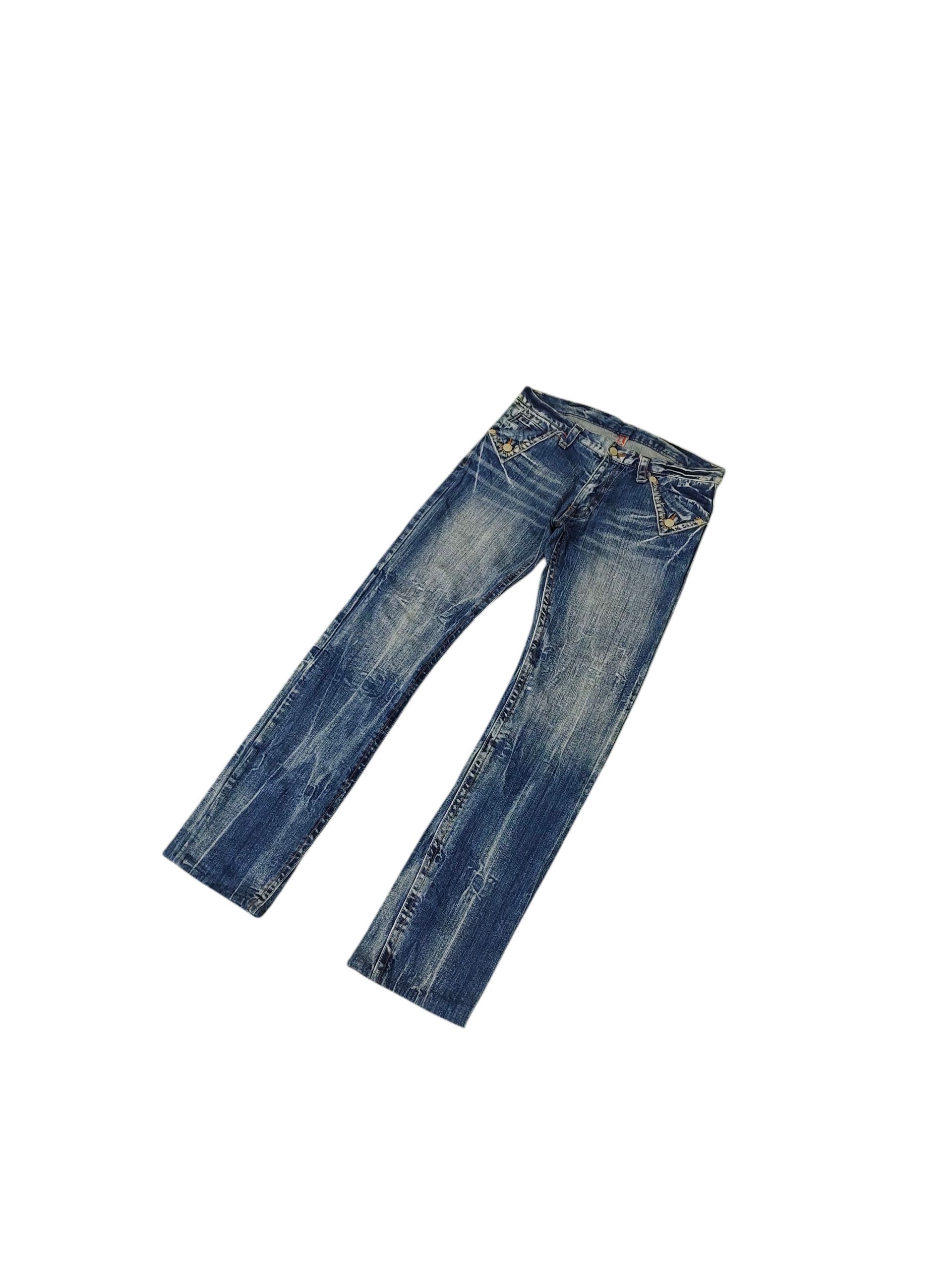 Comme des Garcons × Undercover Vintage Japanese Denim Clawmark Buckle Back Denim Jeans Size US 32 / EU 48 - 2 Thumbnail