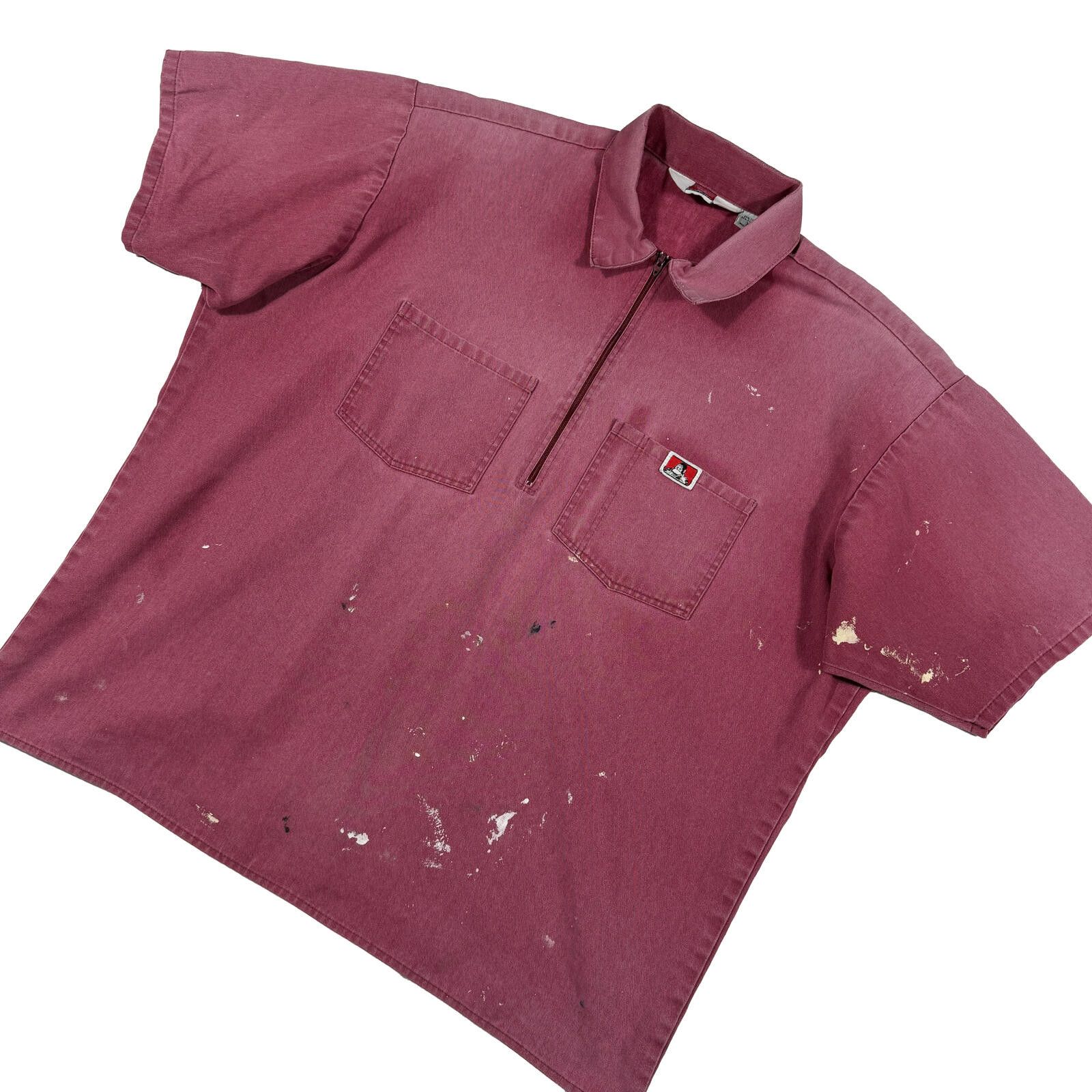 Ben Davis Ben Davis 1/4 Zip Work Shirt Size ONE SIZE - 3 Thumbnail