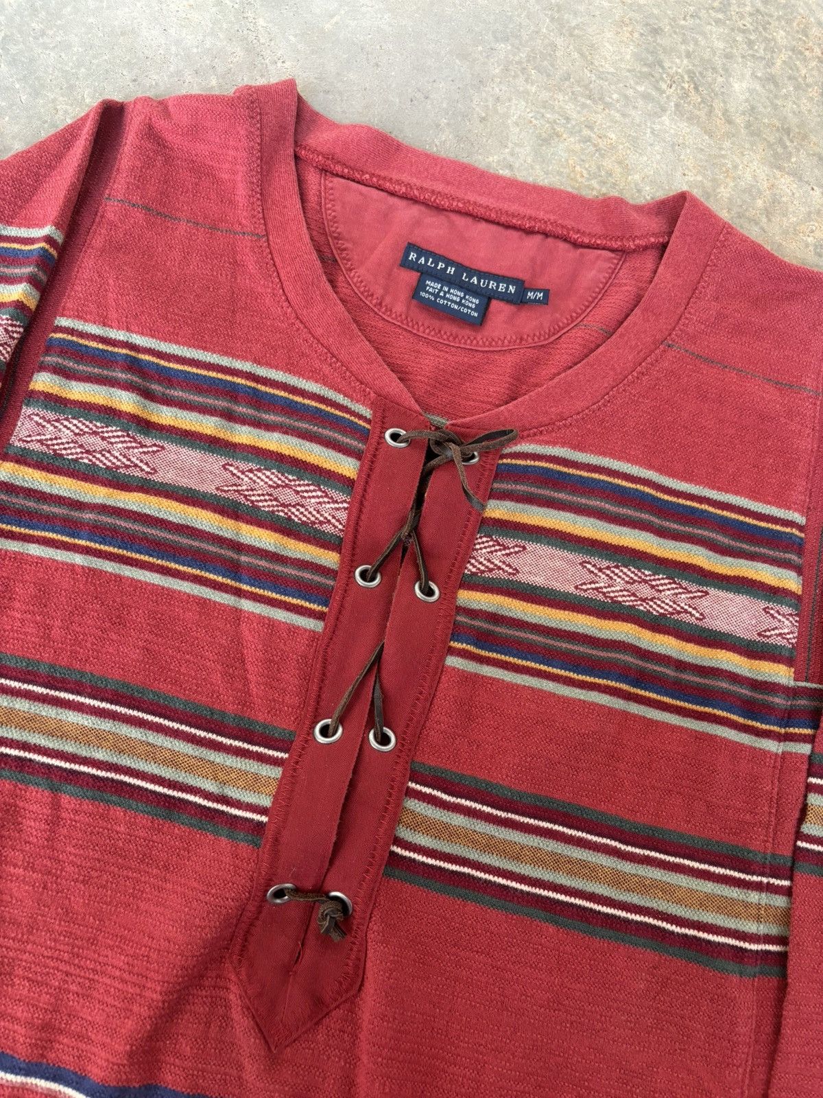 Polo Ralph Lauren Ralph Lauren Laced Stripe Longsleeve Size US M / EU 48-50 / 2 - 3 Thumbnail