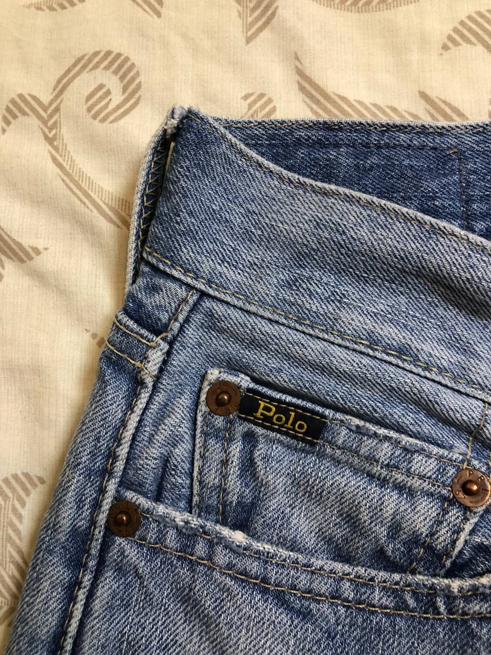Polo Ralph Lauren Polo Ralph Lauren Vintage Straight Leg Denim distressed Size US 31 - 18 Thumbnail