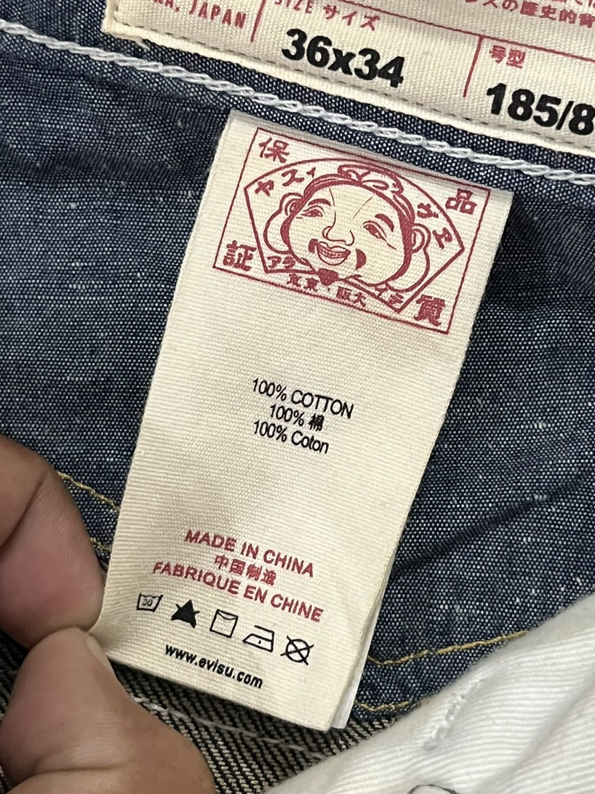 Evisu Vintage EVISU 2000 BUCKLE BACK SELVEDGE POCKET DENIM PANTS Size US 36 / EU 52 - 14 Thumbnail