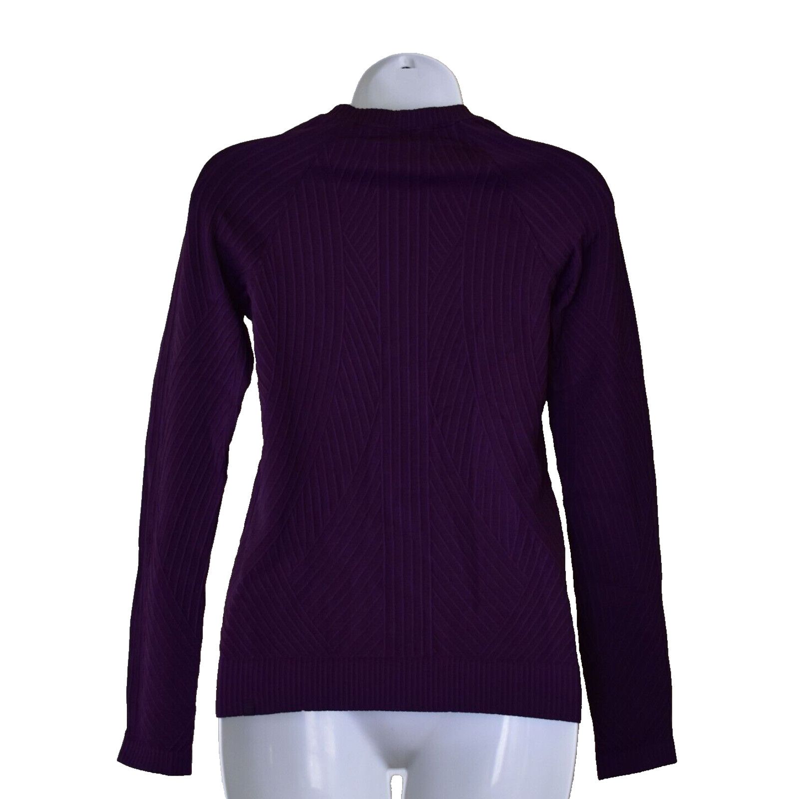 Lululemon LULULEMON Rest Less Pullover Purple Ribbed Sweater Sz 2 $109 Size XS / US 0-2 / IT 36-38 - 4 Thumbnail