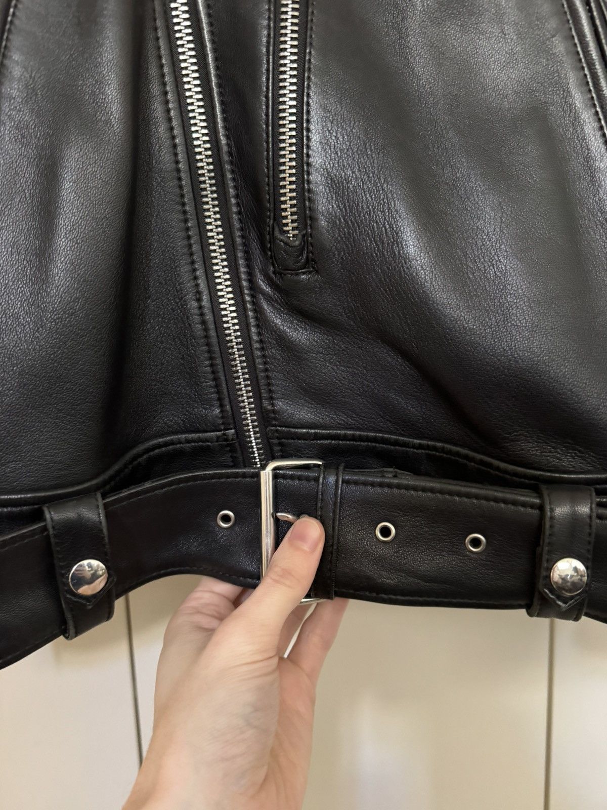 Acne Studios Nate clean oversized leather jacket Size US S / EU 44-46 / 1 - 5 Thumbnail