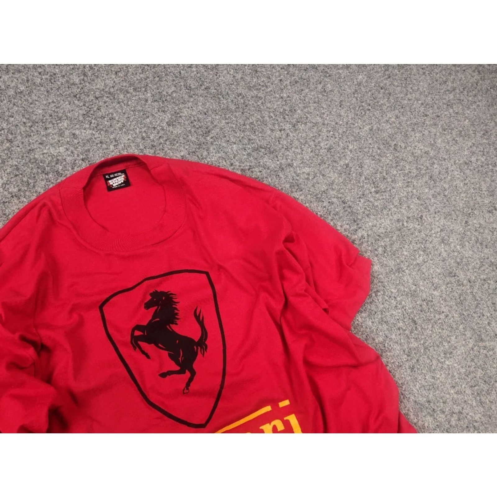 Ferrari VINTAGE Ferrari Authentic Logo Red Cotton T-Shirt XL Mens Decade 90s Shirt Logo? Size US XL / EU 56 / 4 - 6 Thumbnail