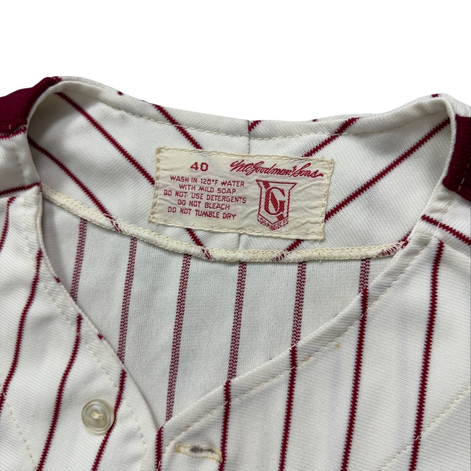 MLB 80s PHILADELPHIA PHILLIES GOODMAN & SONS AUTHENTIC JERSEY Size US M / EU 48-50 / 2 - 4 Thumbnail
