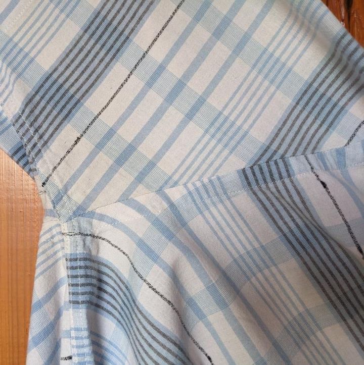 Beams Plus BEAMS PLUS + Japan Open Collar Check Blue Short Sleeve Shirt Size US M / EU 48-50 / 2 - 8 Thumbnail