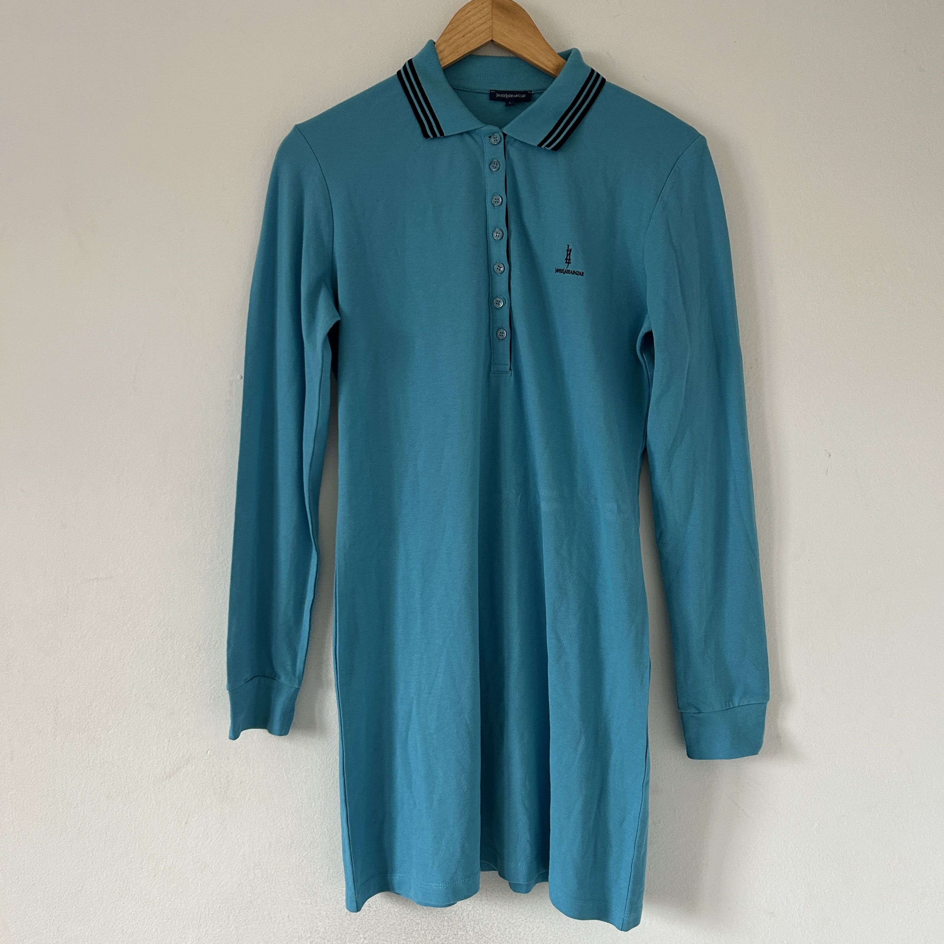 Vintage Vintage blue mod polo dress Size L / US 10 / IT 46 - 7 Thumbnail