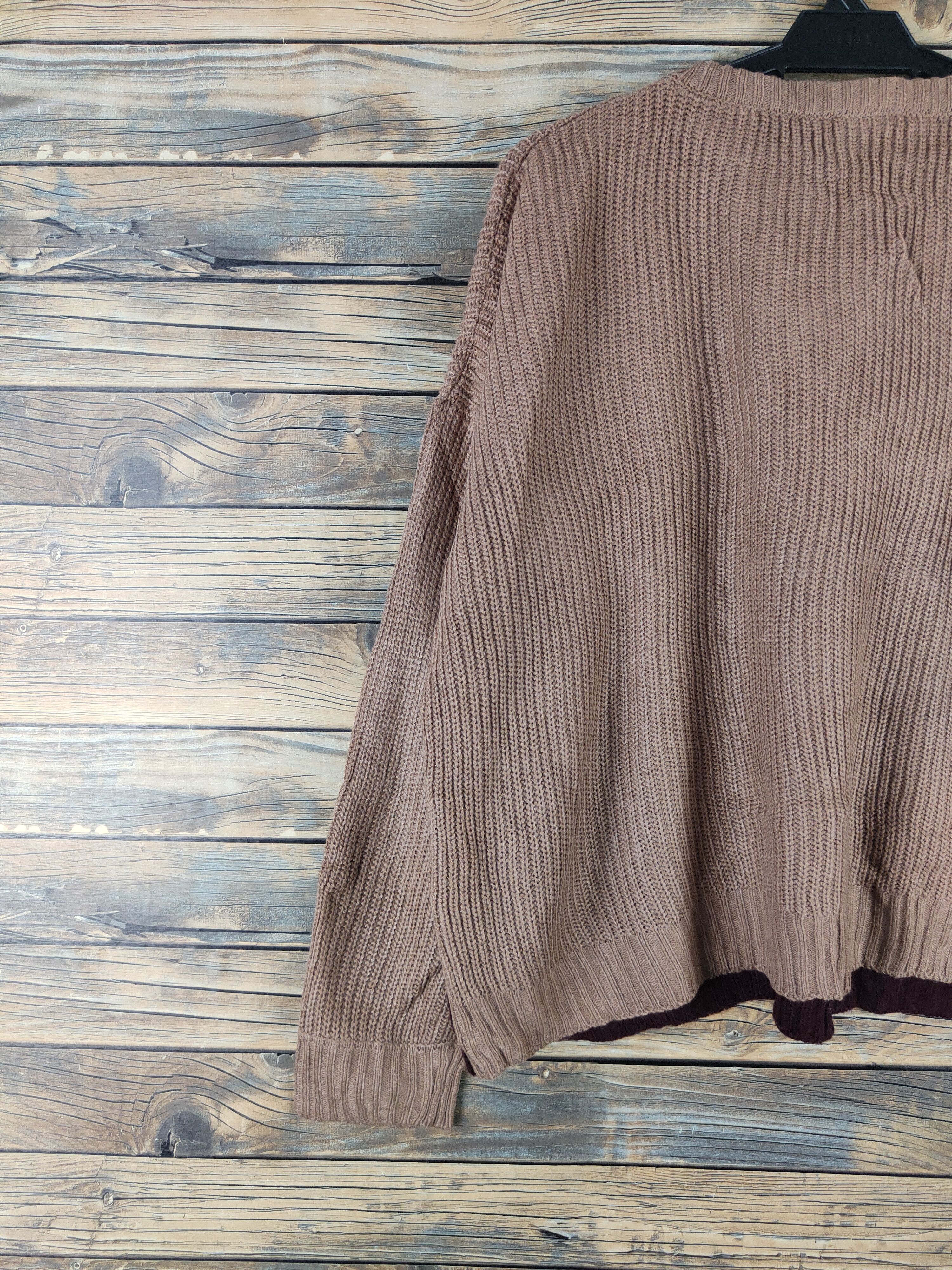 Vintage Saltanse Brown Knitwear sweatshirt baggie #W1476 Size M / US 6-8 / IT 42-44 - 8 Thumbnail