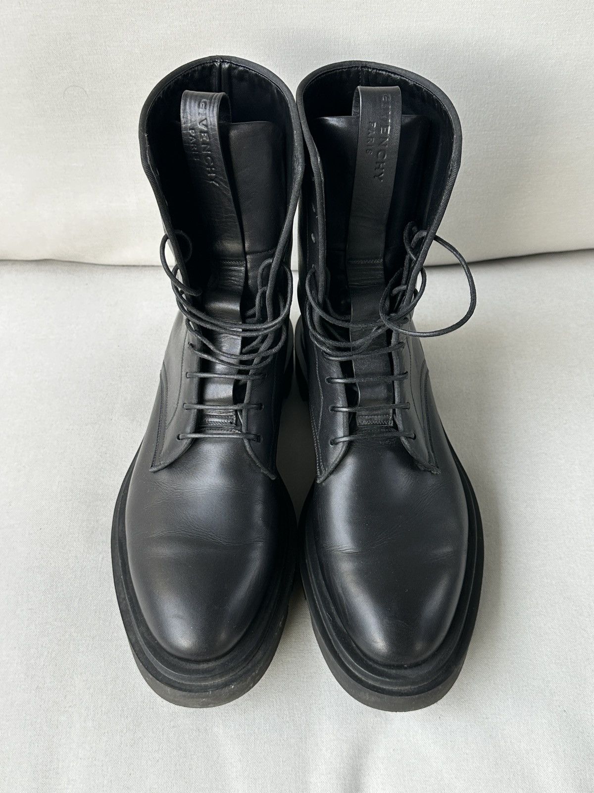 Givenchy Givenchy Lace-Up Army Combat Leather Boots 11/44 Size US 11 / EU 44 - 7 Thumbnail
