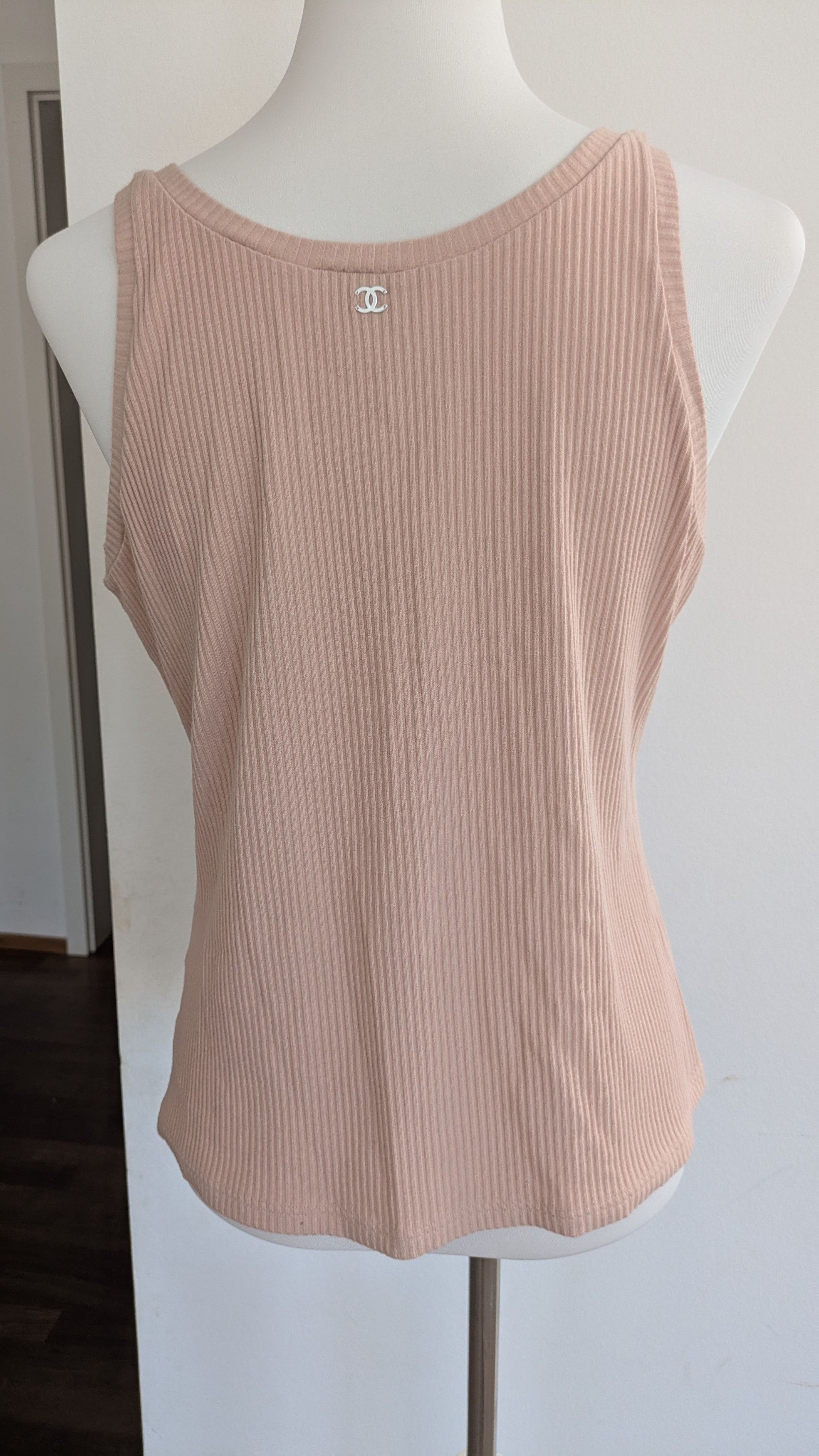Chanel Chanel Ribbed top with beads Size XL / US 12-14 / IT 48-50 - 3 Thumbnail