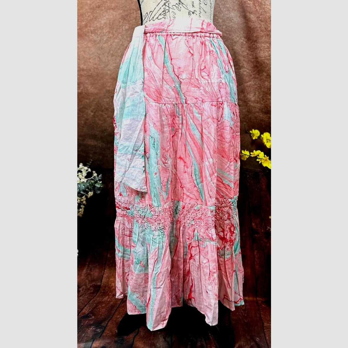 Other St Roche Selma Midi Skirt Pink Marbled size XS Size 25" / US 0 / IT 36 - 3 Thumbnail
