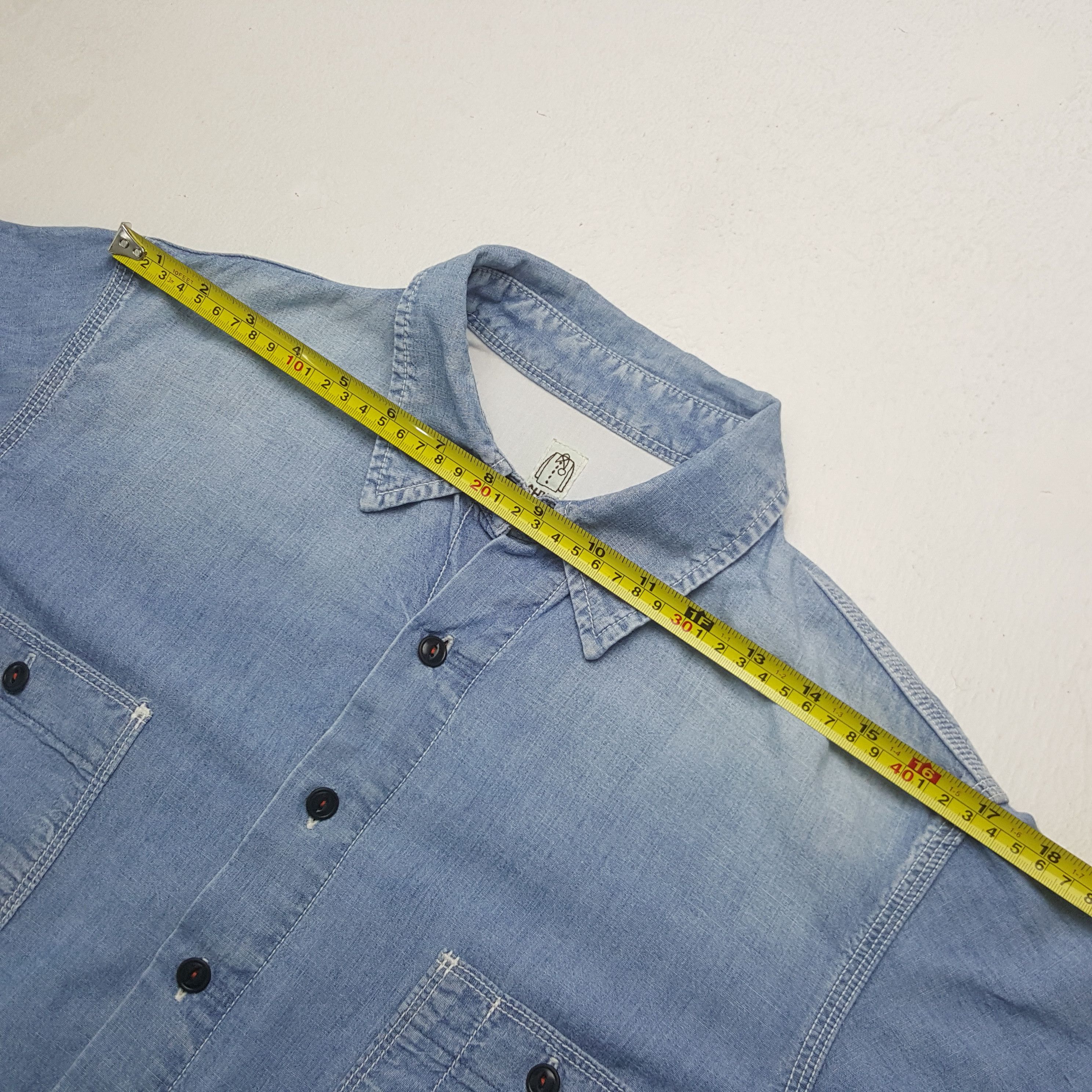 KATO Vintage Kato Japanese Brand Denim Shirt Button Up 31 Size US M / EU 48-50 / 2 - 5 Thumbnail