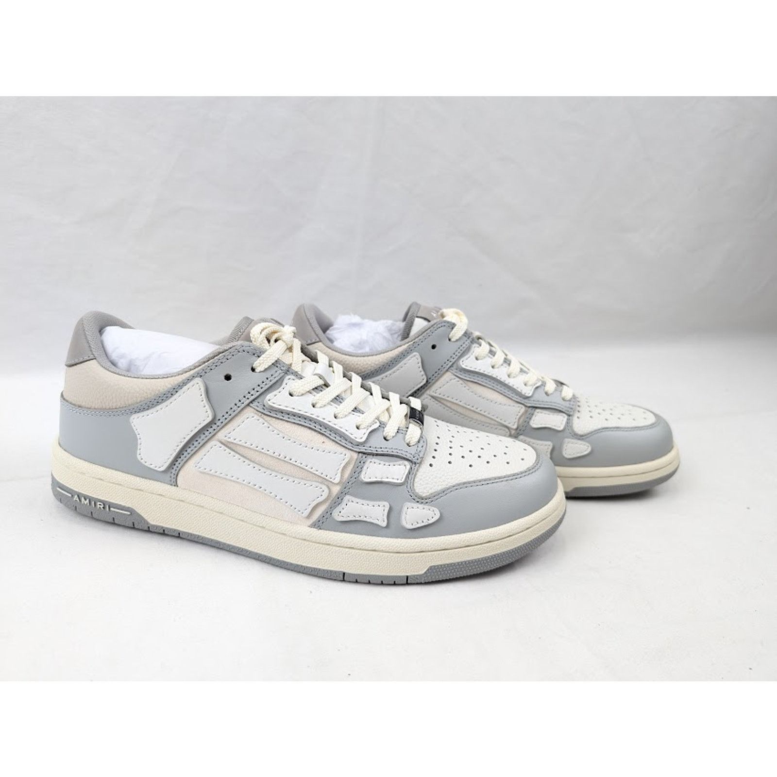 Amiri o1rshd1 Skelton Low-Top Sneakers in Grey Size US 12 / EU 45 - 11 Thumbnail