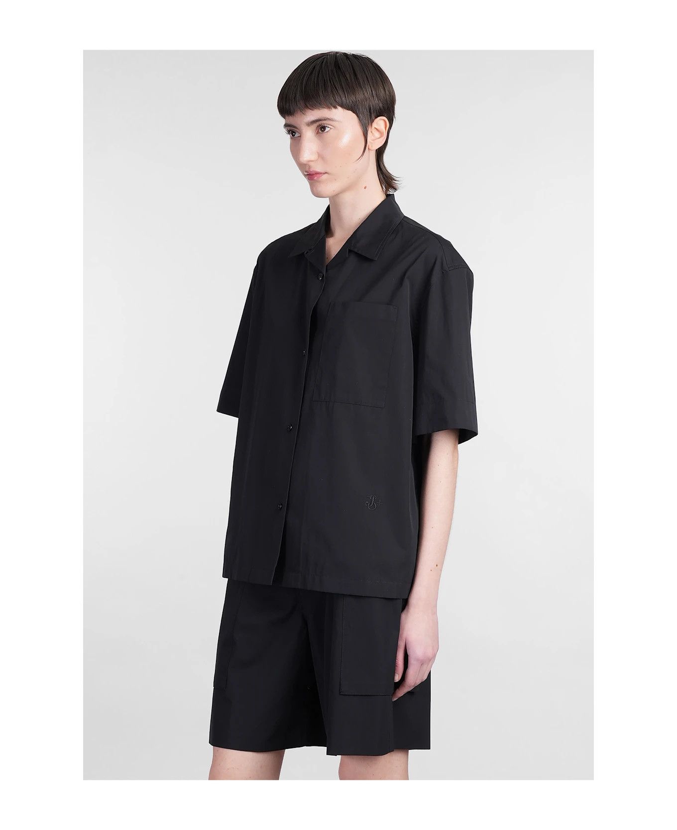 Jil Sander o1loc1c0426 Cotton Shirt in Black Size S / US 4 / IT 40 - 3 Thumbnail