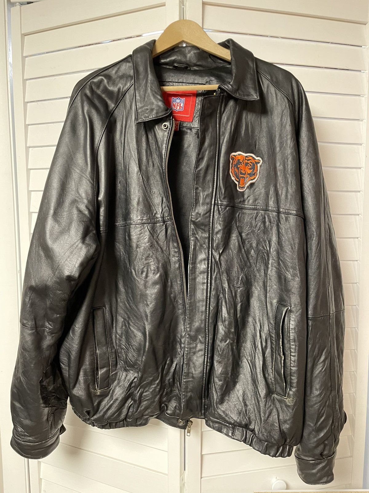 Vintage NFL Bears leather jacket