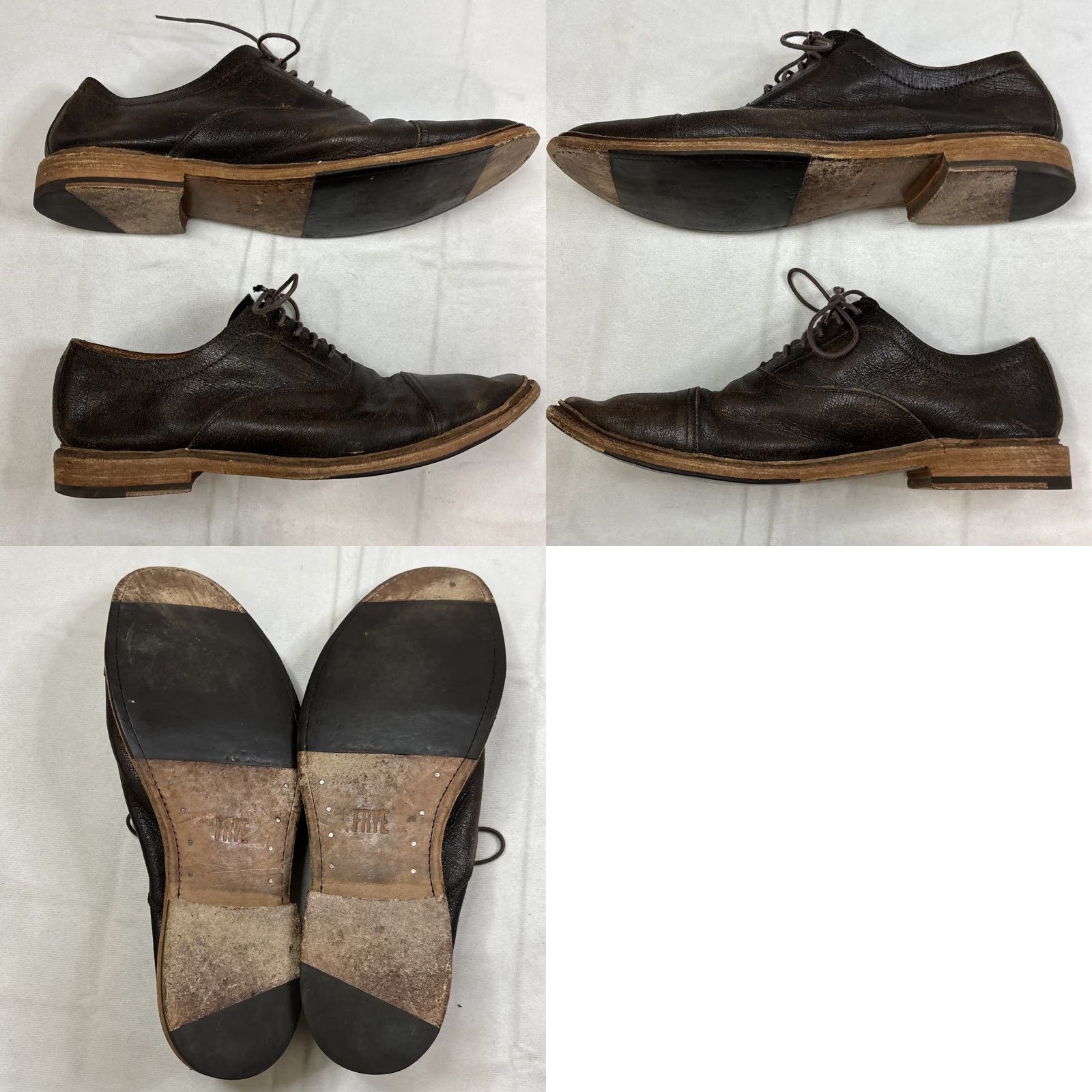 Frye Frye Paul Bal Men's Dress Oxford Cap Toe Shoes Brown Leather 12D Size 12D Mens Shoes Size 12 Brown Leather Oxford Cap Toe Frye Paul Bal Size ONE SIZE - 8 Thumbnail