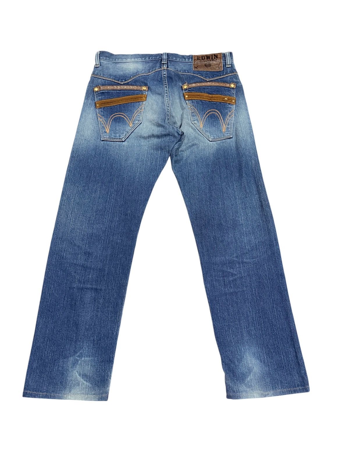 Edwin Vintage Edwin EXS403 Exclusive Vintage Distressed Denim Size US 36 / EU 52 - 1 Thumbnail