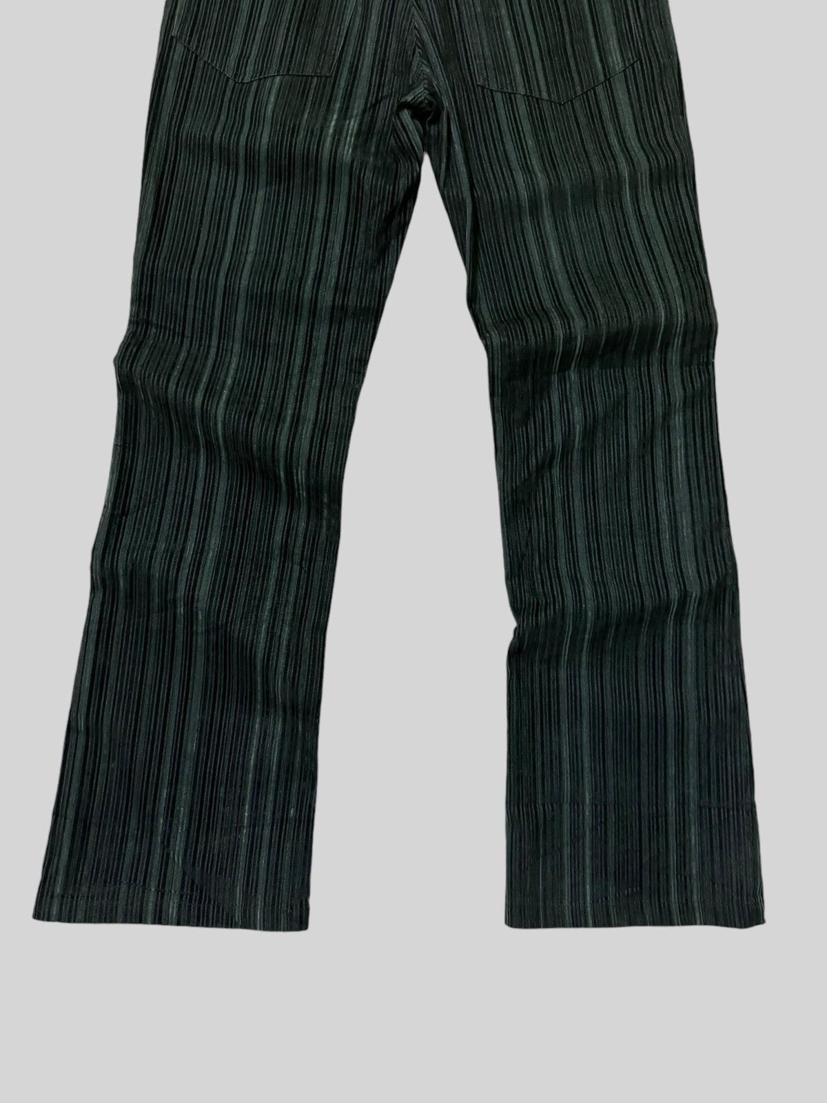 If Six Was Nine × Japanese Brand × Tornado Mart TESS 3 HIRO VELVET STRIPES FLARED PANTS Size US 30 / EU 46 - 11 Thumbnail